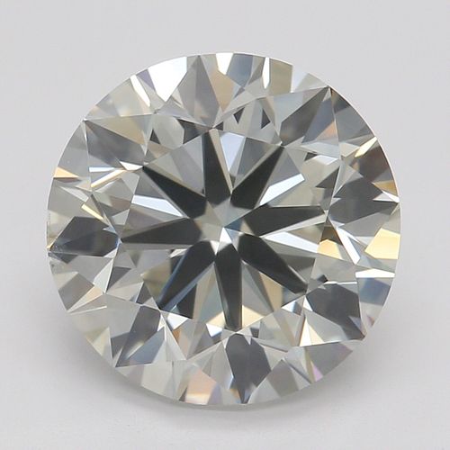 2.70 ct, Natural Fancy Light Gray Even Color, SI1, Round cut Diamond (GIA Graded), Appraised Value: $38,100 