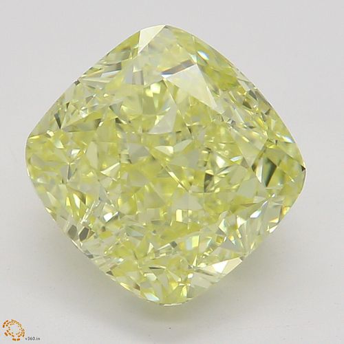2.11 ct, Natural Fancy Yellow Even Color, VVS1, Cushion cut Diamond (GIA Graded), Appraised Value: $54,200 