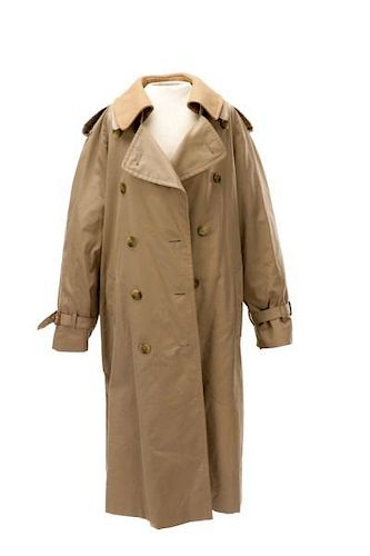 Burberry Men's Trench Coat w/ Classic Plaid Lining