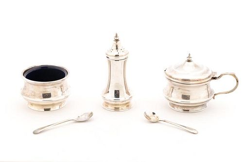 Broadway & Co. Cased Sterling Silver Condiment Set