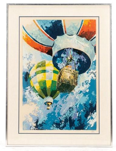 Wayland Moore, "Hot Air Balloon", Serigraph