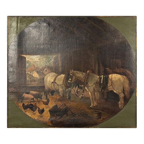 John Frederick Herring (British, 1795-1865) Oil Painting on Canvas
