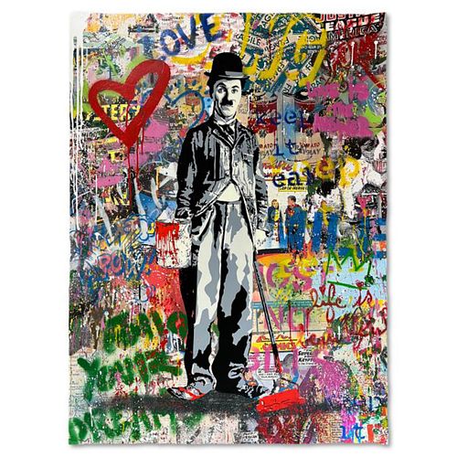 Mr. Brainwash, "Chaplain" Mixed Media Original, Hand Signed with Certificate of Authenticity.