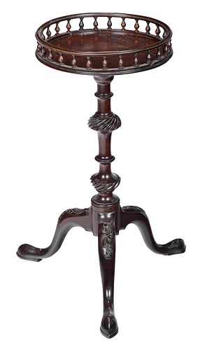 George III Carved Mahogany Kettle Stand