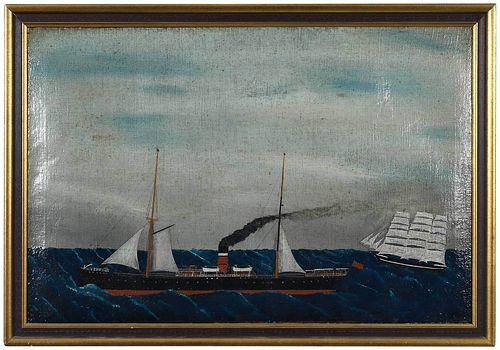 British Naïve Maritime Painting