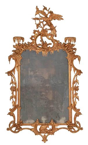 Very Fine George III Carved and Gilt Mirror in the Chinese Taste