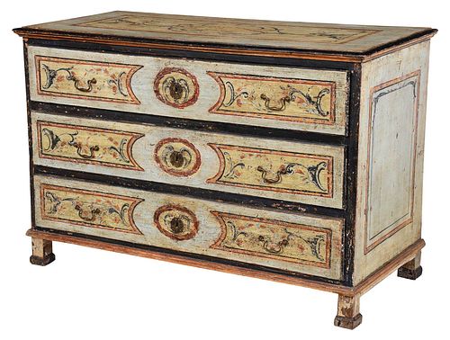 Venetian Neoclassical Polychrome Commode