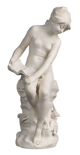 Auguste Moreau Marble Sculpture