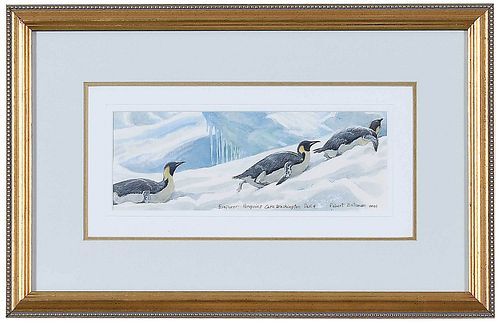 Robert Bateman Wildlife Painting, Penguins