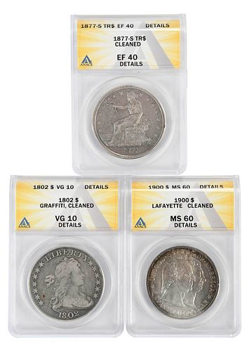 Graded Silver Dollars, Bust, Trade, and Commemorative