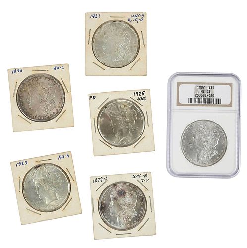 Group of Twelve Silver Dollars 
