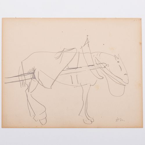 Henri Matisse (1869-1954): Esquisse de cheval