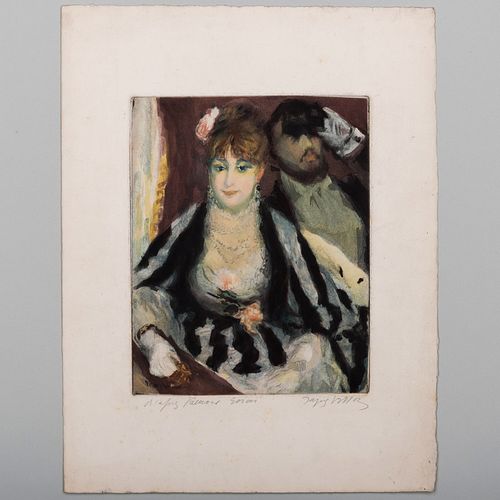 Jacques Villon (1875-1963): Renoir La Loge