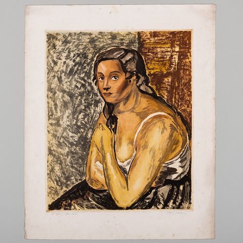 Jacques Villon (1875-1963): Derain, Buste de Femme