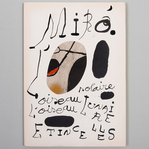 Joan Miró  (1893-1983): Oiseau Solaire, Oiseau Lunaire, Etincelles