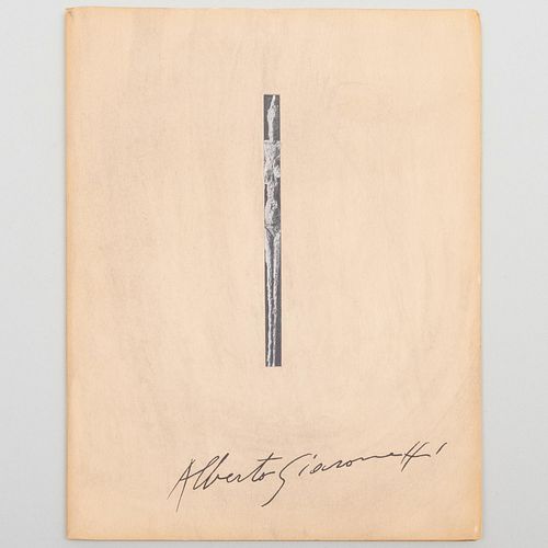 Giacometti Exhibition of Sculptures Catalogue
