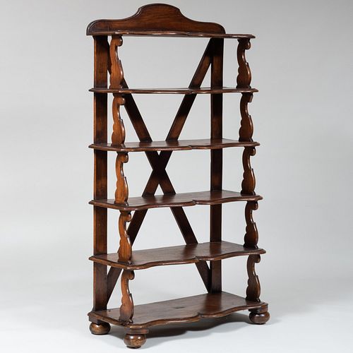 Victorian Style Provincial Six Tier Etagere