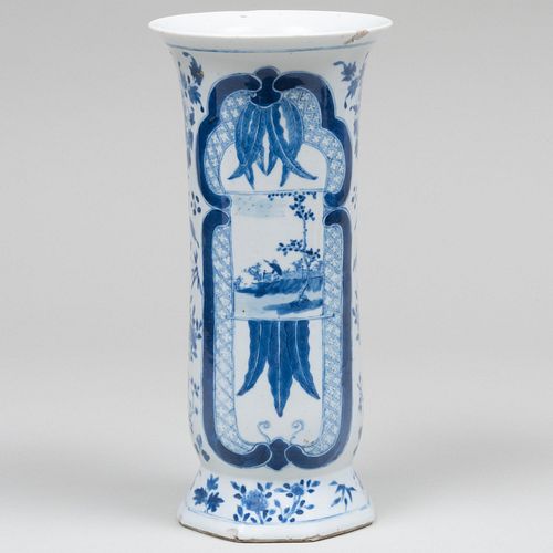 Chinese Blue and White Porcelain Beaker Vase