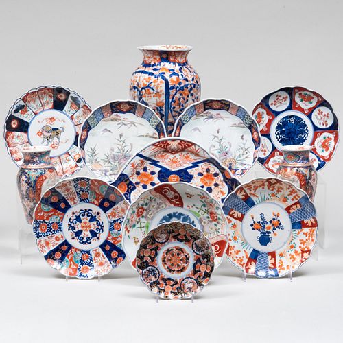 Group of Japanese Imari Porcelain