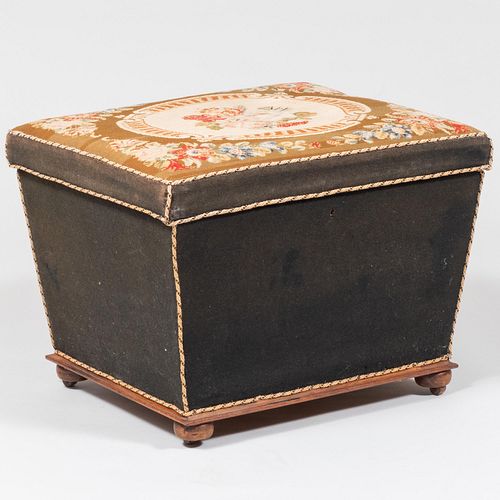 Victorian Needlework and Upholstered Stool