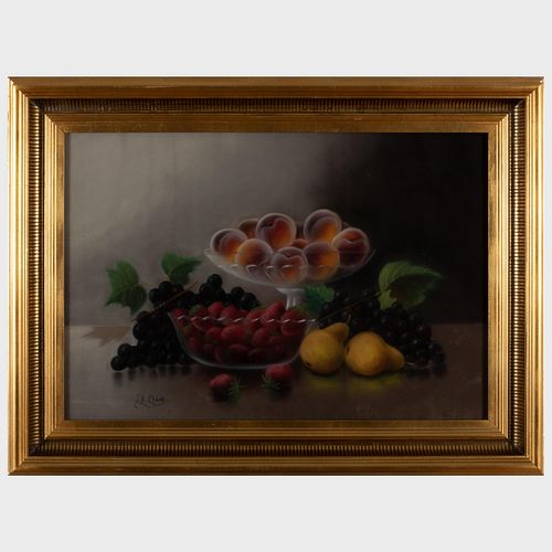 J.H. Clark: Still Life with Fruit