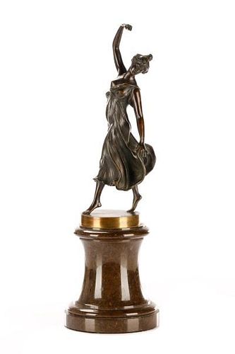 Kuchler, "Dancing Beauty", Art Nouveau Sculpture