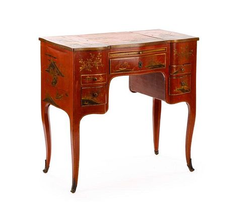 Early 20th C. French Japonisme Dressing Table