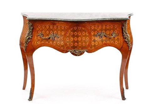 Louis XV-Style Ormolu Mounted Bombe Form Commode