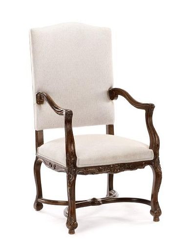 Provincial Louis XIII-Style Os de Mouton Chair