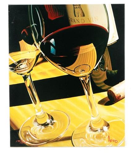 Thomas Arvid, "Grand Vin", Giclée on Canvas