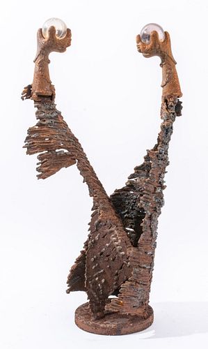 Brutalist Metal & Found Objects Abstract Sculpture