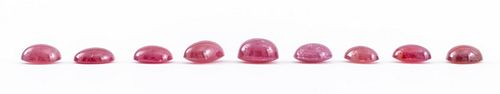 35.5 Cttw. Parcel of Loose Oval-Cut Ruby Stones 9