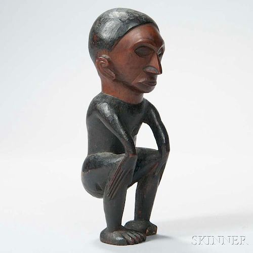South African Carved Wood Female Figure