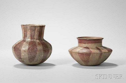 Two Southeast Prehistoric Painted Pottery Vessels