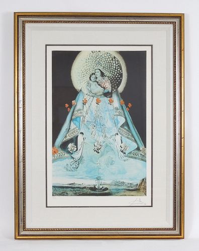 Salvador Dali Artist Proof Lithograph, Virgin of Guadalupe.