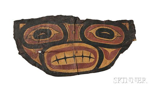 Tlingit Painted Hide Shaman's Apron