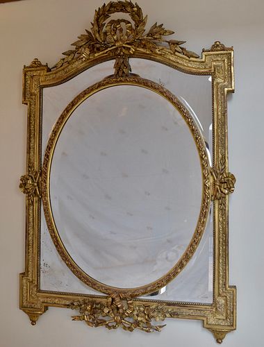 18th Century French Gesso Mirror