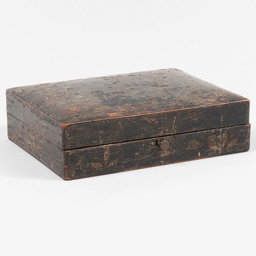 Chinoiserie Black Lacquer Box