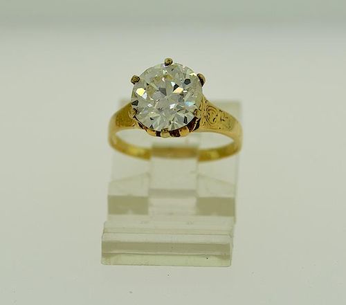 Belle Žpoque 14k yellow gold diamond ring