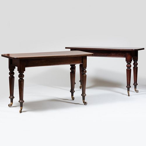 Pair of Early Victorian Mahogany Serving Tables