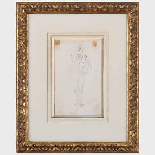 Attributed to William Blake (1757-1827): Male Figure