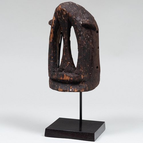 African Carved Wood Mask 