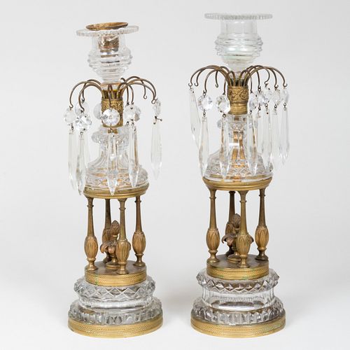 Two Pairs of Small Regency Style Candlesticks