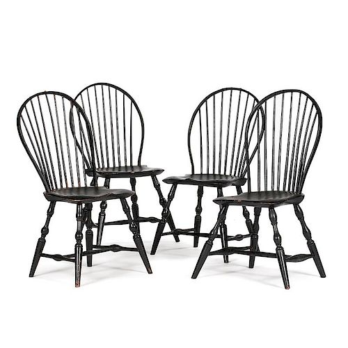 Bowback Windsor Chairs by A. Thayer