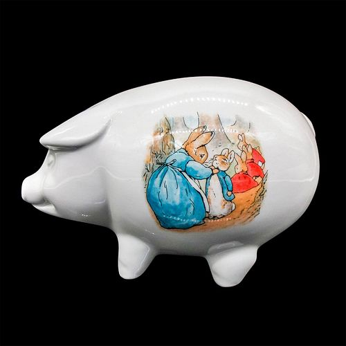 Josephine Rabbit Wedgwood Porcelain Pig Money Bank