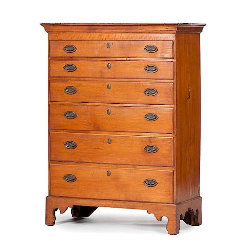 Chippendale High Chest of Drawers