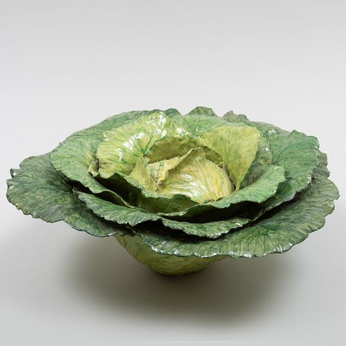 Lady Anne Gordon Large Porcelain Model of a Cabbage