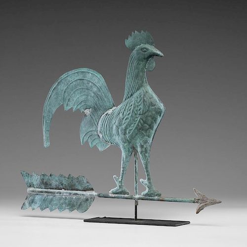 Rooster on an Arrow Weathervane