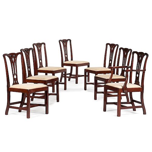 American Chippendale Dining Chairs