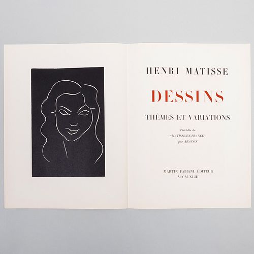 Henri Matisse(1869-1954) Dessins: Thèmes et Variations